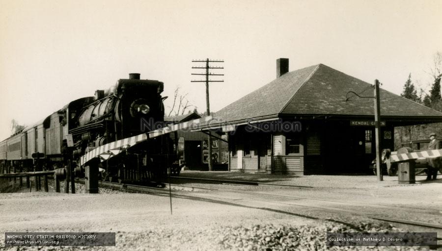 Postcard: Kendal Green station, Weston, Massachusetts